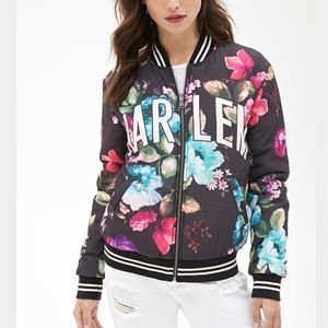 Flower bomber jacket